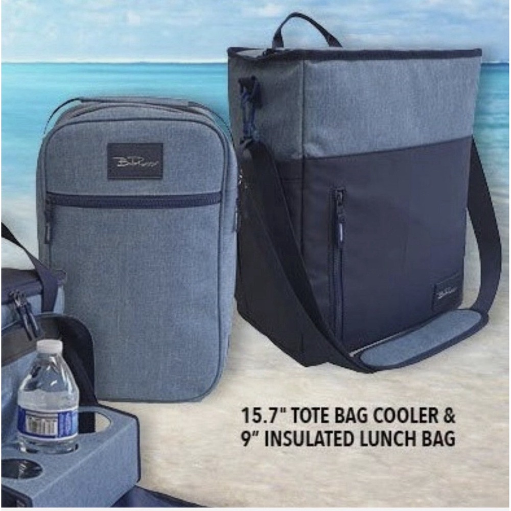 Bella Russo 2 Piece Set 15.7" Tote Bag Cooler and 9" Insulated Lunch Bag